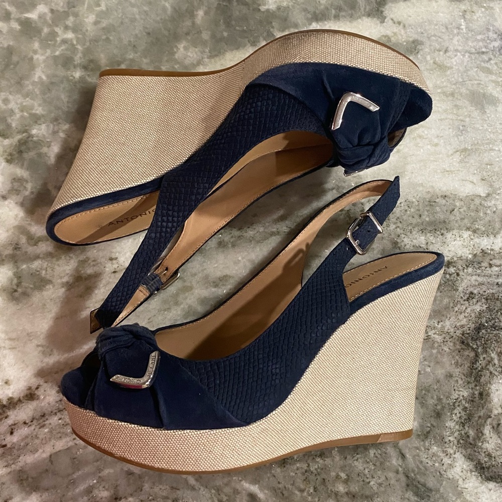 Antonio Melani Peep Toe Wedges